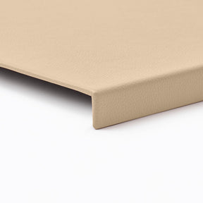 Sottomano in Pelle Adamantis di Eglooh - Vera Pelle Beige - Dettaglio Bordo