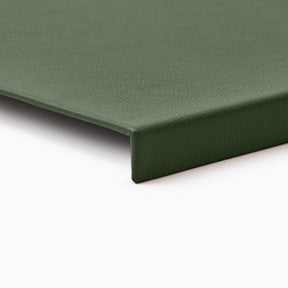 Sottomano in Pelle Adamantis di Eglooh - Vera Pelle Verde - Dettaglio Bordo