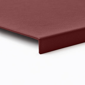 Sottomano in Pelle Adamantis di Eglooh - Vera Pelle Rosso Bordeaux - Dettaglio Bordo
