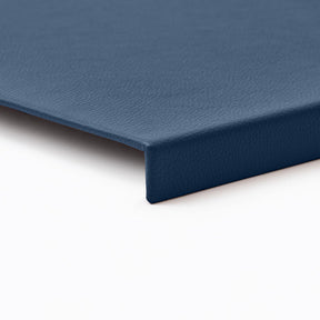 Sottomano in Pelle Adamantis di Eglooh - Vera Pelle Blu - Dettaglio Bordo