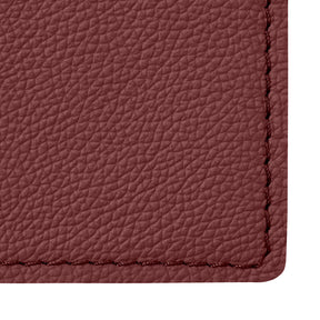 Sottomano in Pelle Palladio di Eglooh - Vera Pelle Rosso Bordeaux - Dettaglio Cucitura