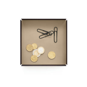 Svuotatasche Moderno Moire di Eglooh - Cuoio Beige - Zoom Dall'Alto