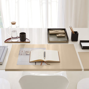 Svuotatasche Moderno Moire di Eglooh - Cuoio Beige - Vista Frontale