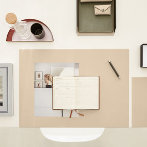 Svuotatasche Moderno Moire di Eglooh - Cuoio Beige - Vista Dall'Alto