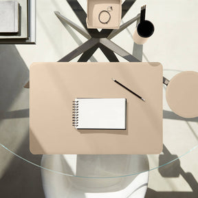 Svuotatasche Moderno Perseo di Eglooh - Cuoio Beige - Vista Dall'Alto