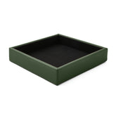 Svuotatasche Moderno in Pelle Atena di Eglooh - Vera Pelle Verde