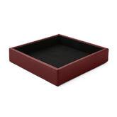 Svuotatasche Moderno in Pelle Atena di Eglooh - Vera Pelle Rosso Bordeaux