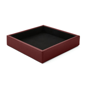 Svuotatasche Moderno in Pelle Atena di Eglooh - Vera Pelle Rosso Bordeaux