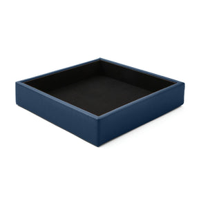 Svuotatasche Moderno in Pelle Atena di Eglooh - Vera Pelle Blu