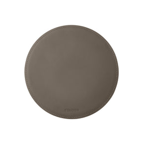 Tappetino Mouse Rotondo Atlante di Eglooh - Cuoio Grigio Talpa