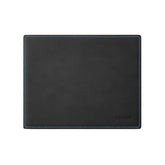 Tappetino Mouse Mercurio Deluxe di Eglooh - Cuoio Nero e Cuciture Azzurre