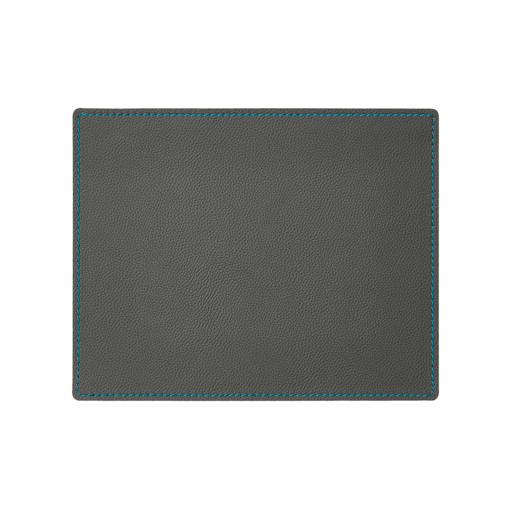 Ele ELEOPTION Tappetino Mouse In Pelle PU: Doppio Lato Ultra-Sottile, Antiscivolo, Impermeabile, 80x40cm (Verde Scuro/Grigio)