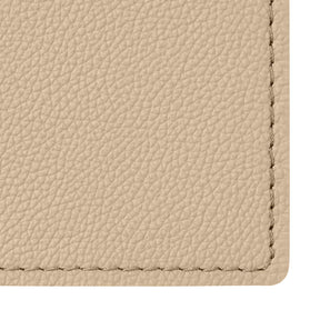 Tappetino Mouse in Pelle Palladio di Eglooh - Vera Pelle Beige - Dettaglio Cucitura