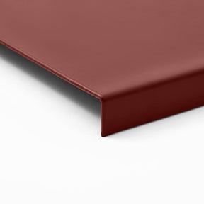 Tappetino Mouse Talia di Eglooh - Cuoio Rosso Bordeaux - Dettaglio Bordo