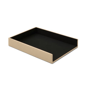 Vaschetta Portadocumenti in Pelle Atena di Eglooh - Vera Pelle Beige