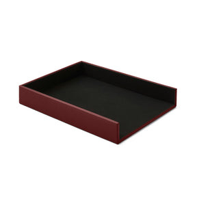 Vaschetta Portadocumenti in Pelle Atena di Eglooh - Vera Pelle Rosso Bordeaux