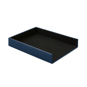 Vaschetta Portadocumenti in Pelle Atena di Eglooh - Vera Pelle Blu