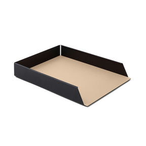 Vaschetta Portadocumenti in Pelle Dafne di Eglooh - Vera Pelle Beige