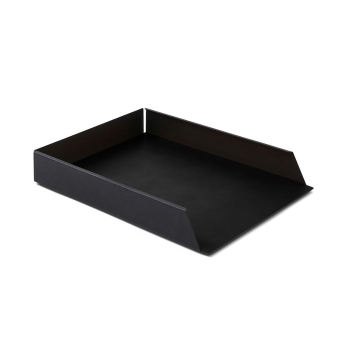 Eglooh - Atena - Paper Tray For Desk And Office Real Leather Dark Brown - View #5
