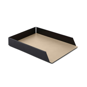 Vaschetta Portadocumenti Moire di Eglooh - Cuoio Beige